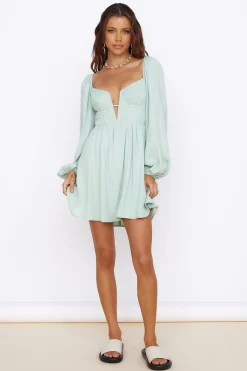 You Are My World Dress Sage