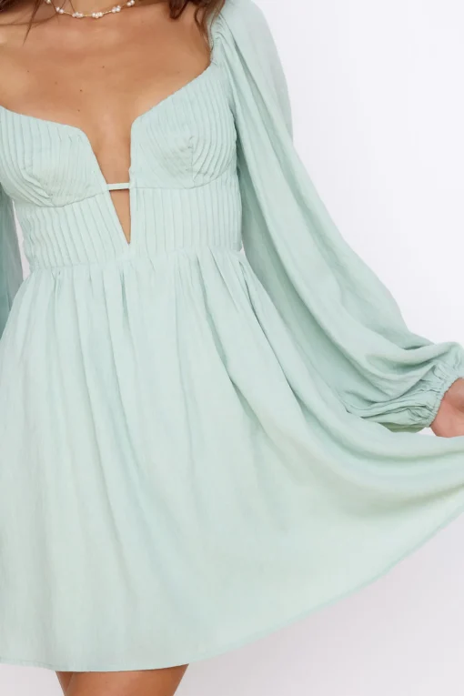 You Are My World Dress Sage