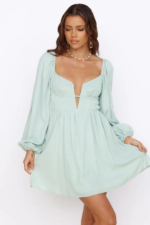 You Are My World Dress Sage