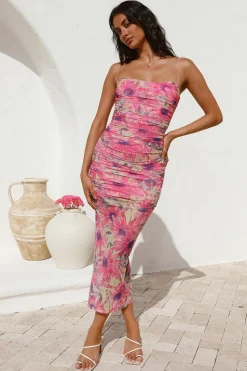 You Move Me Maxi Dress Pink