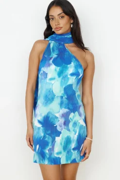 Your Aura Mini Dress Blue