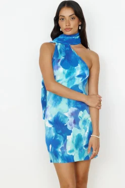 Your Aura Mini Dress Blue
