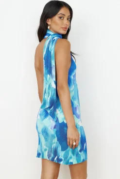 Your Aura Mini Dress Blue