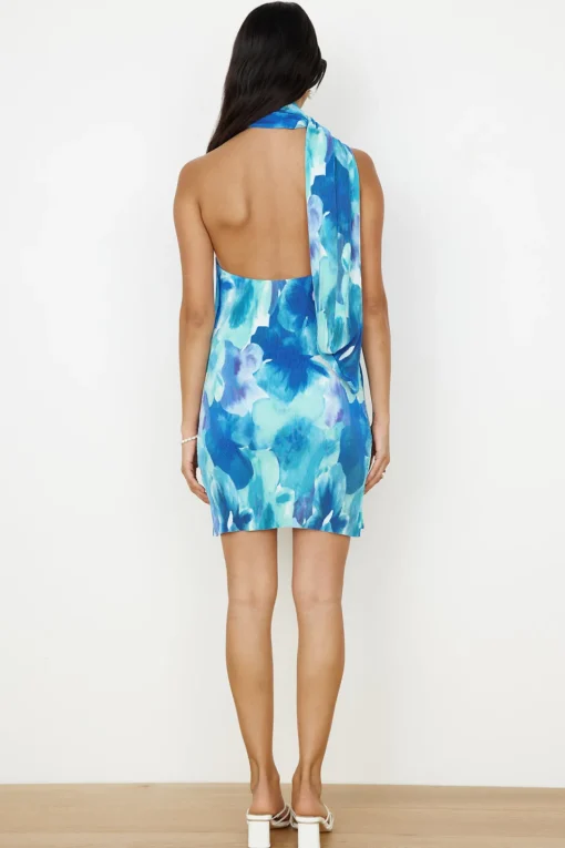 Your Aura Mini Dress Blue
