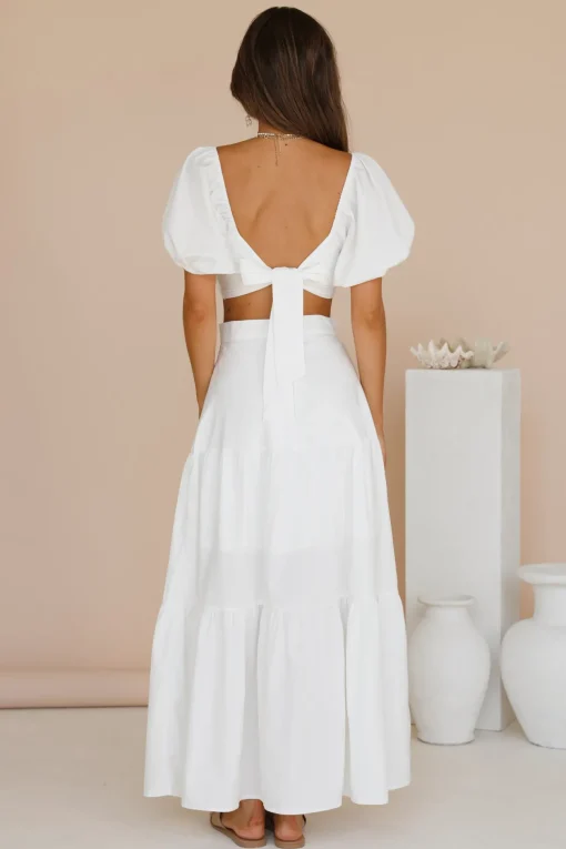 Yours For The Day Crop Top White